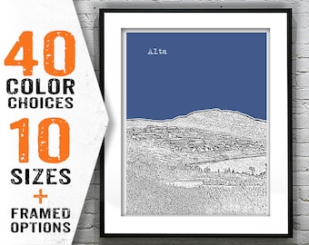 Alta Norway City Skyline Poster Art Print T2136