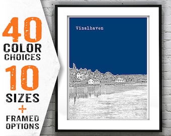 Vinalhaven Maine Poster Art Print ME Item T1620