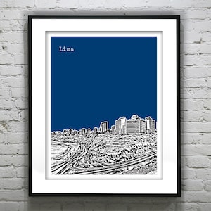 Lima Miraflores Peru Poster Art Print Beach Item T4655