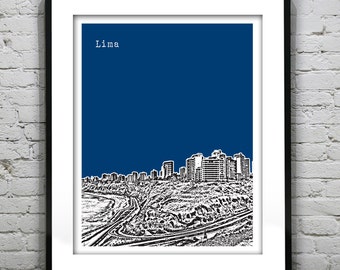 Lima Miraflores Peru Poster Art Print Beach Item T4655