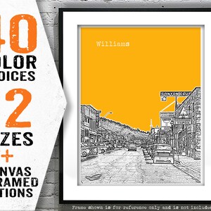 Williams Arizona Poster Print Art Skyline Item T5223
