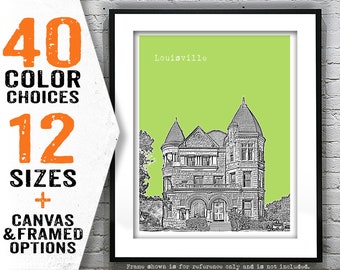 Louisville KY Poster Art Print Kentucky Item T5096