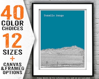 Tenmile Range Colorado Mountain Skyline Poster Art Print CO Item T4778