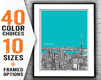 Toronto Canada Poster Art Print City Skyline Item T2151