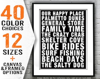 Hilton Head Island Subway Poster South Carolina Art Print SC
