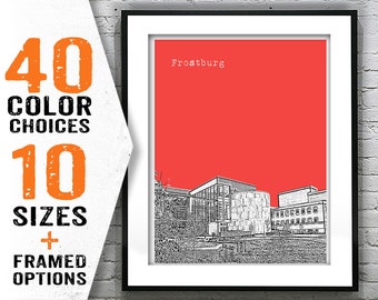 Frostburg Maryland Skyline Poster Art Print MD Item