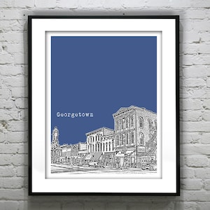 Georgetown Kentucky Poster Art Print KY Item T4338