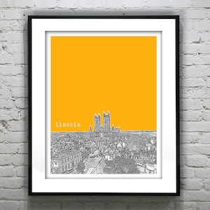 Lincoln England Poster Art Print UK Britain United Kingdom Item T2517