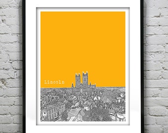 Lincoln England Poster Art Print UK Britain United Kingdom Item T2517