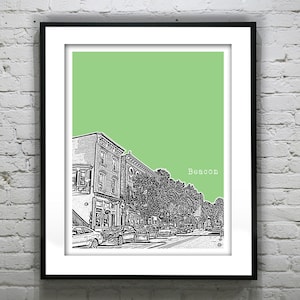 Beacon New York Poster Art Skyline Print NY Hudson Valley Item T4271