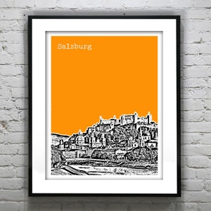 Salzburg Poster Art Print Skyline Austria Item T2535