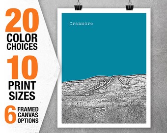 Cranmore Mountain North Conway New Hampshire Skyline Poster Art Print NH Item T5477