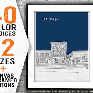 Old Forge New York Poster Print Art Skyline NY Item T4685