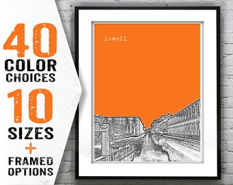 Lowell Poster Art Print Massachusetts MA Item T1687