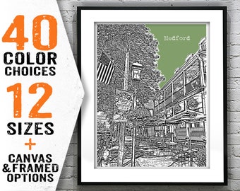 Custom Print - Medford New Jersey Poster Print Art NJ