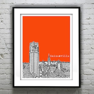 Gainesville Florida Poster Print Art FL Version 2