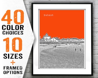 Nahant Massachusetts Skyline Poster Art Print MA Item T1406