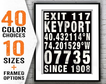 Keyport Subway Print New Jersey Poster Art Item T1950