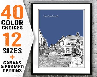 Maidenhead Berkshire Poster Art Print England UK Item T4061