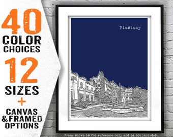 Piestany Slovakia Poster Art  Skyline Print Europe Item T5077