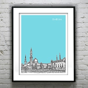 Medina Saudi Arabia Art Print Skyline Middle East