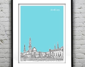 Medina Saudi Arabia Art Print Skyline Middle East