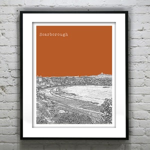 Scarborough North Yorkshire England UK Poster Art Print Version 3
