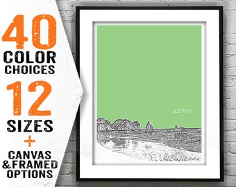 Alvor Portugal Skyline Poster Art Print Item T4482