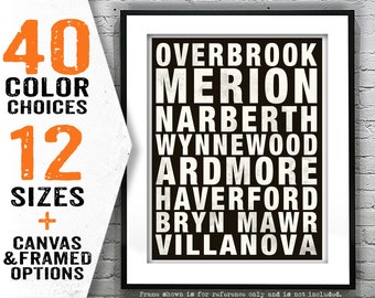 Philadelphia Main Line Subway Print Pennsylvania Poster Art Item T4693
