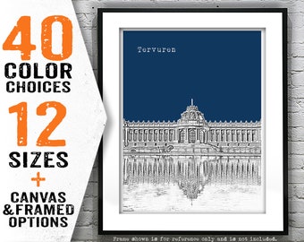 Tervuren Belgium Poster Art Print Skyline Item T4057