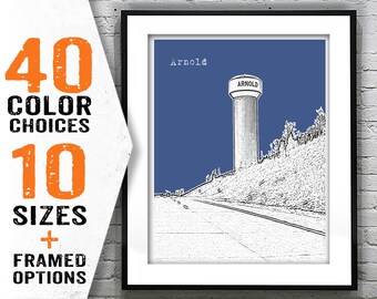 Arnold Missouri Poster Art Print City Skyline MO Item T2131