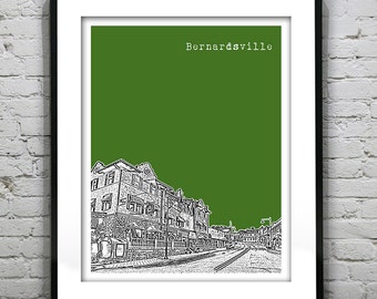 Bernardsville New Jersey Poster Print Art NJ Item T2178