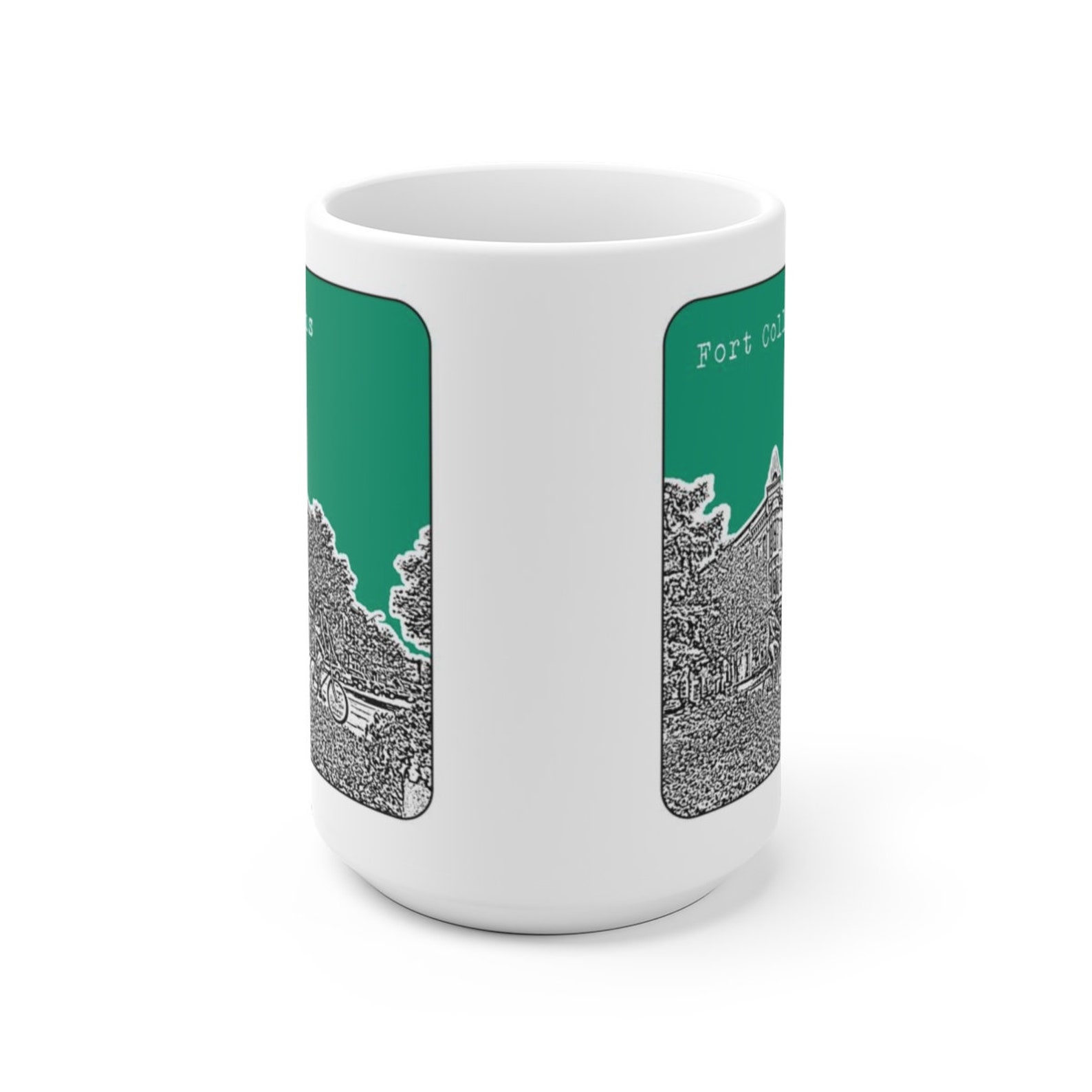 Fort Collins CO Coffee Cup Mug Colorado Skyline Art Etsy Australia