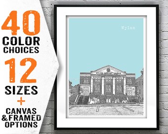 Wylam Alabama Skyline Poster Art Print Item T2937