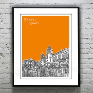Ronda Spain Poster Art Print City Skyline Socorro Square