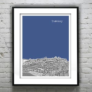 Tuscany Poster Art Print Skyline Item T1125
