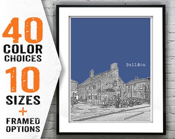 Baildon West Yorkshire England UK Poster Art Print Item T1004