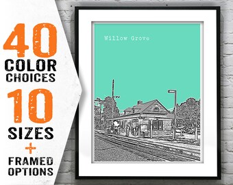 Willow Grove Poster Art Print Pennsylvania PA Item T1621