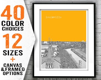 Louisville KY Poster Art Print Kentucky Item T5095