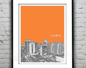London Ontario City Skyline Poster Canada Art Print Item T2303