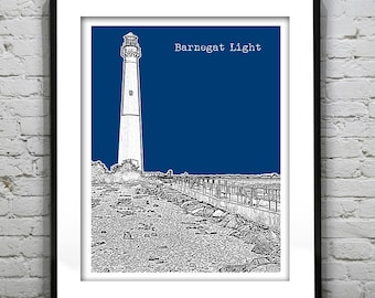 Barnegat Light Skyline Poster Art Print New Jersey NJ Item T1051