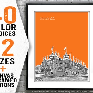 Mitchell Corn Palace South Dakota Poster Print Art  Skyline Downtown SD Item T4821