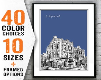 Ridgewood New Jersey Poster Print Art NJ Item T1655