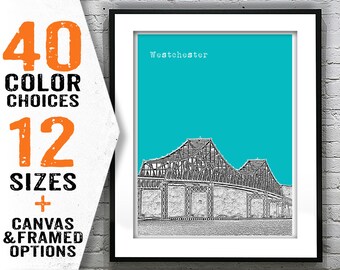 Westchester Skyline Poster Art Print New York NY Item T2766