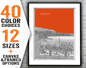 Stobrek Croatia Skyline Poster Art Print Item T2725