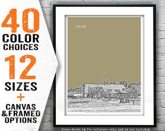 Stow Ohio Skyline Poster Art Print OH Item T5039