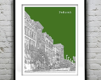 Paducah Kentucky Poster Art Print KY
