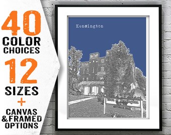 Kensington Skyline Poster Art Print Maryland MD Item T2588