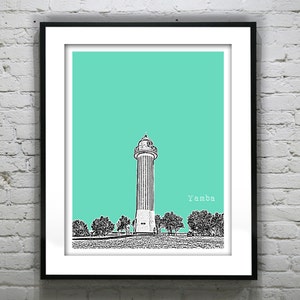 Yamba Australia Poster Art Print Clarence River Light Item T4373