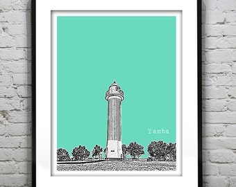 Yamba Australia Poster Art Print Clarence River Light Item T4373